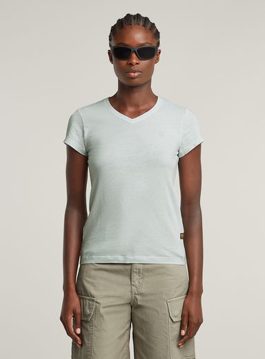 Overdyed Eyben Slim V-Neck Top